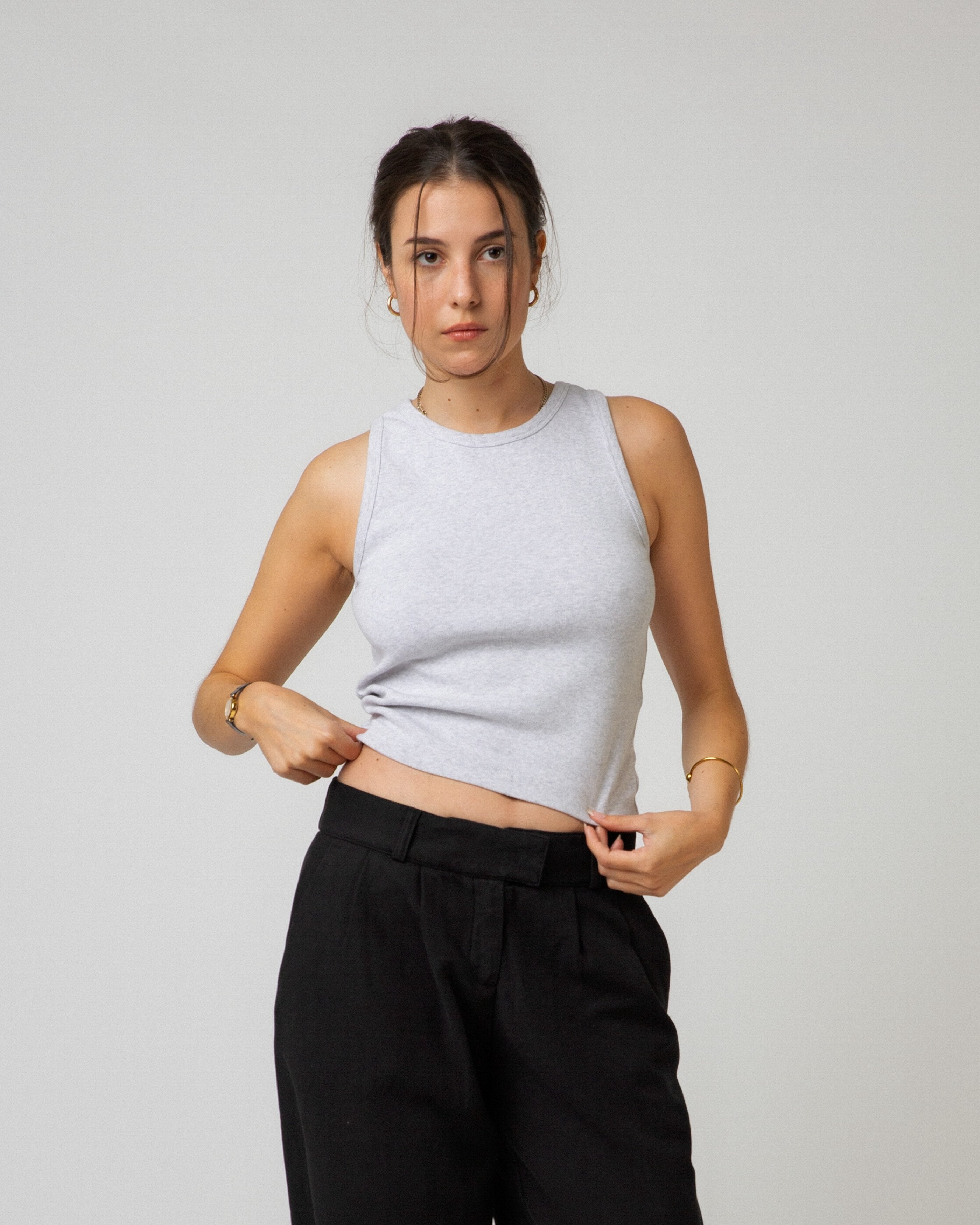 Sylvester Tank - Grey Melange